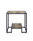 Фото #2 товара Idella End Table in Rustic Oak & Black Finish