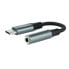 Фото #1 товара Адаптер Jack 3.5 mm к USB-C NANOCABLE 10.24.1204 11 см Серый