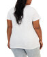 ფოტო #2 პროდუქტის Trendy Plus Size Graphic-Print T-Shirt