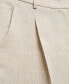 Фото #5 товара Women's Straight Linen-Blend Pants