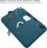 Фото #3 товара DOMISO 13-13.3 Inch Waterproof Laptop Sleeve with USB Charging Port Headphone Port Bag for Apple MacBook Pro/MacBook Air/Dell XPS 13 Inspiron 13 / Acer Swift 1 / Lenovo / HP / Asus Turquoise