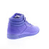 Reebok Freestyle Hi Womens Purple Leather Lace Up Lifestyle Sneakers Shoes