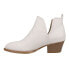 CL by Laundry Cherish Snake Round Toe Cowboy Booties Womens White Casual Boots C 7.5 - фото #3