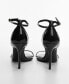 Фото #3 товара Women's Patent Leather-Effect Strap Sandals