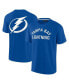 Фото #1 товара Men's and Women's Blue Tampa Bay Lightning Super Soft Short Sleeve T-shirt