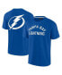 ფოტო #1 პროდუქტის Men's and Women's Blue Tampa Bay Lightning Super Soft Short Sleeve T-shirt