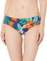 Фото #1 товара Hobie Junior's Women's 168646 Ruffled Solid Hipster Floral Bikini Bottom Size L
