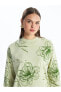 Фото #1 товара Туника женская LCW Modest Bisiklet Yaka Desenli Sweatshirt