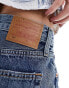 Фото #4 товара Levi's 501 original denim short in mid blue with distressing