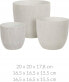 Home Styling Collection Zestaw doniczek ceramicznych na kwiaty, 3 rozmiary