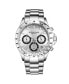 ფოტო #1 პროდუქტის Men's Monaco Silver-tone Stainless Steel , Silver-Tone Dial , 42mm Round Watch