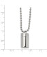 Фото #2 товара Chisel polished Capsule that Opens on a Ball Chain Necklace