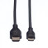 ROLINE Rotronic 2m HDMI - 2 m - HDMI Type A (Standard) - HDMI Type C (Mini) - 3D - Black