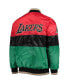 Men's Red and Black and Green Los Angeles Lakers Black History Month NBA 75th Anniversary Full-Zip Jacket