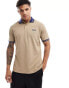 Фото #1 товара Barbour International Tracker tipped polo shirt in stone