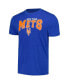 ფოტო #3 პროდუქტის Men's Charcoal, Royal New York Mets Meter T-shirt and Pants Sleep Set