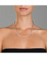 Фото #3 товара Classic Clear Round Cubic Zirconia Tennis Necklace