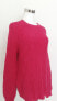 Lauren Ralph Lauren Women's Crew Neck Pullover Cable Knit Sweater Pink Size S