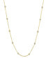 ფოტო #1 პროდუქტის EFFY® Diamond Bezel 18" Station Necklace (1/4 ct. t.w.) in 14k Gold-Plated Sterling Silver