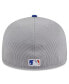 Фото #4 товара Men's Gray New York Mets 2024 Batting Practice 59FIFTY Fitted Hat