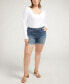 ფოტო #4 პროდუქტის Plus Size Suki Denim Shorts