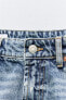 Фото #10 товара Джинсовые шорты trf с высокой посадкой и разрезами ZARA