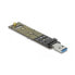 Фото #1 товара Адаптер для жесткого диска DELOCK 64069 Зеленый USB USB 3.1 PCIe M.2