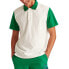 Bonobos Fielder Polo Shirt Men's White/Green Short Sleeve Cotton Outdoor XL