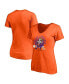 Фото #2 товара Women's Trevor Lawrence Orange Clemson Tigers Caricature V-Neck T-shirt