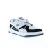 Фото #3 товара DC Construct ADYS100822-BKW Mens White Leather Skate Sneakers Shoes