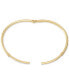 ფოტო #5 პროდუქტის Glitter Polished Bypass Bangle Bracelet in 10k Gold