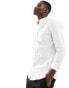 Фото #1 товара New Look long sleeve muscle fit shirt in white