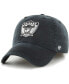 ფოტო #1 პროდუქტის Men's Black Distressed Las Vegas Raiders Gridiron Classics Franchise Legacy Fitted Hat