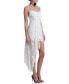 Women's Lace Appliqué Asymmetrical Dress