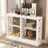 Console Table With 3-Tier Open Storage Spaces And X Legs, Narrow Sofa Entry Table