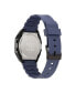 Unisex Digital Two Blue Resin Strap Watch 36mm