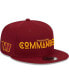 Men's Burgundy Washington Commanders Word 9FIFTY Snapback Hat