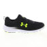 Under Armour Charged Assert 10 Mens Black Canvas Athletic Running Shoes