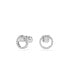 ფოტო #2 პროდუქტის Round Cut, White, Constella Stud Earrings