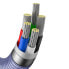 Фото #8 товара Kabel przewód do szybkiego ładowania i transferu danych USB-C Iphone Lightning 20W 1.2m fioletowy