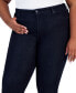 Фото #4 товара Plus Size High-Rise Straight-Leg Jeans, Created for Macy's