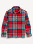 Фото #2 товара Long-Sleeve Flannel Pocket Shirt for Boys