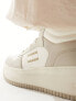 Фото #3 товара Tommy Jeans retro basket flatform high top trainers in stone