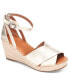 ფოტო #1 პროდუქტის Women's Charli Ankle-Strap Espadrille Wedge Sandals