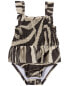 Фото #7 товара Baby 2-Piece Zebra 1-Piece Swimsuit & Cover-Up Set 6M