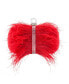 Фото #2 товара Women's Feather Embellished Minaudiere Clutch