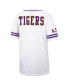 Фото #3 товара Men's White LSU Tigers Free Spirited Mesh Button-Up Baseball Jersey