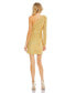 ფოტო #3 პროდუქტის Women's Ieena Sequined One Shoulder Draped Side Bow Mini Dress