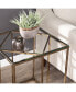 Фото #2 товара Imogen Contemporary End Table with Glass Top