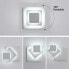 LED-Wandleuchte Quadrat